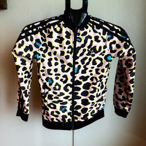 Adidas Originals Girls Leopard Print SST Superstar Track Jacket Sporty Sz 9-10